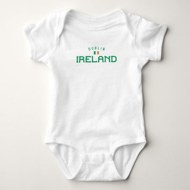 Body Para Bebê Dublin Ireland, em dificuldades (Frente)