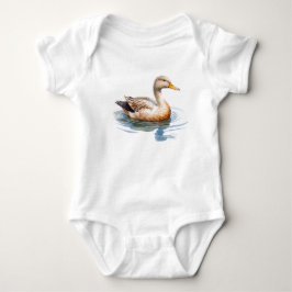 Body Para Bebê Duck Ducking Nadando em Pond