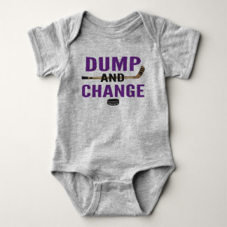 Body Para Bebê Dump and Change Hockey Baby Bodyfit Sticple