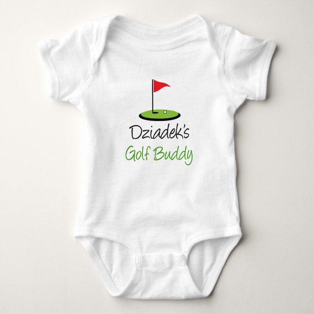 Body Para Bebê Dziadek's Golf Buddy (Frente)
