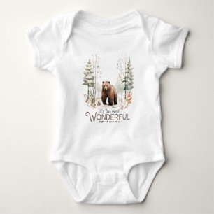 Body Para Bebê É a época mais maravilhosa do ano, Urso