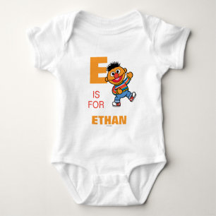Body Para Bebê E é para Ernie que adicionam seu nome