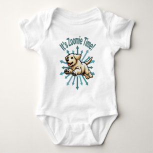 Body Para Bebê É hora do Zoomie Golden Lab