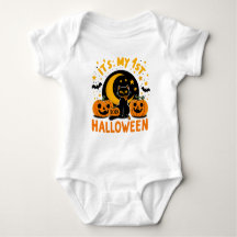 É o meu primeiro Halloween Abóbora Gato Preto
