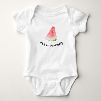 Body Para Bebê É um dia de melancia Bebê Bodyfato