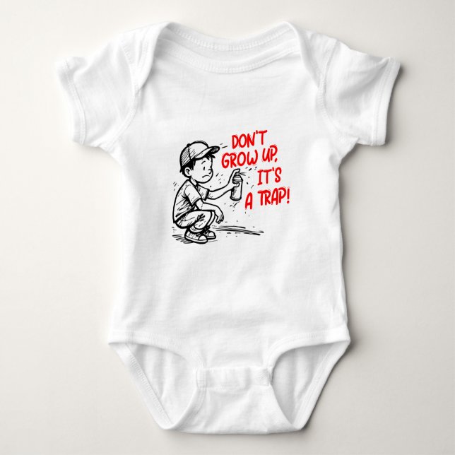Body Para Bebê É uma armadilha (Frente)