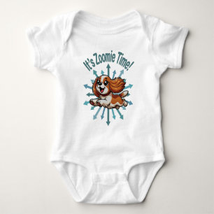 Body Para Bebê É Zoomie Time Cavalier Spaniel