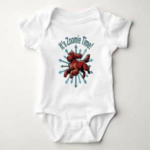 Body Para Bebê É Zoomie Time Irish Setter