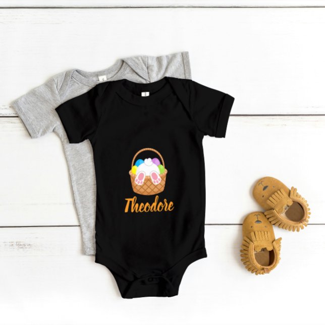 Body Para Bebê Easter Personalized Baby Bodysuit  (Criador carregado)
