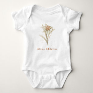 Body Para Bebê Edelweiss Baby Vintage Floral Watercolor