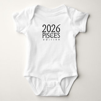 Body Para Bebê edição de Peixes de 2026 com símbolo