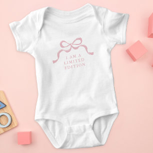 Body Para Bebê Edição Limitada Arcos de Menina Moderna Retro Rosa