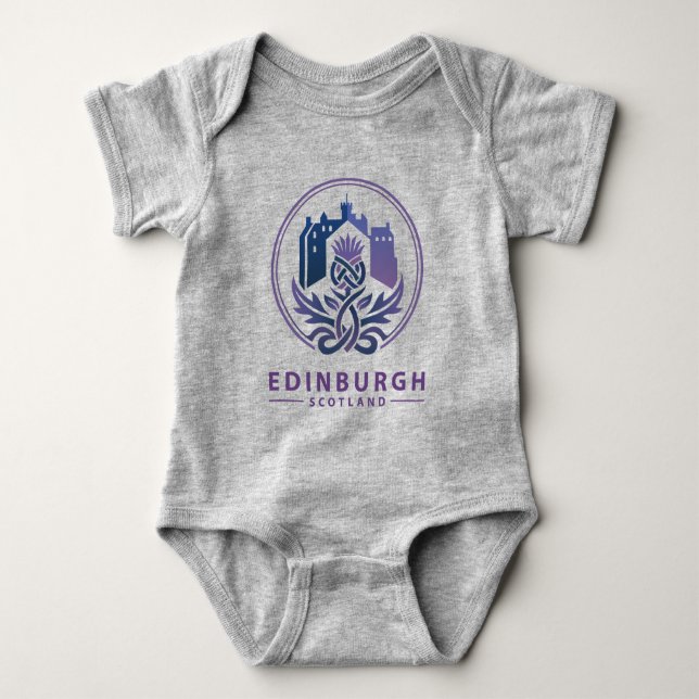 Body Para Bebê Edimburgo Escócia Reino Unido (Frente)