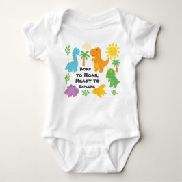 Body Para Bebê Editable Crayon Style – Dinosaur Roarsome