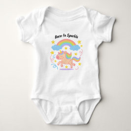 Body Para Bebê Editable Crayon Style – Unicorn Dream Sparkle