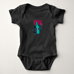 Body Para Bebê EDM Techno Grafi Robot Dance Rave Música Engraçado