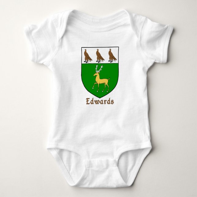 Body Para Bebê Edwards Heraldic Shield (Frente)