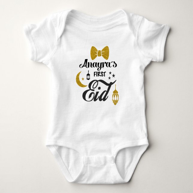 Body Para Bebê Eid Baby Suit (Frente)