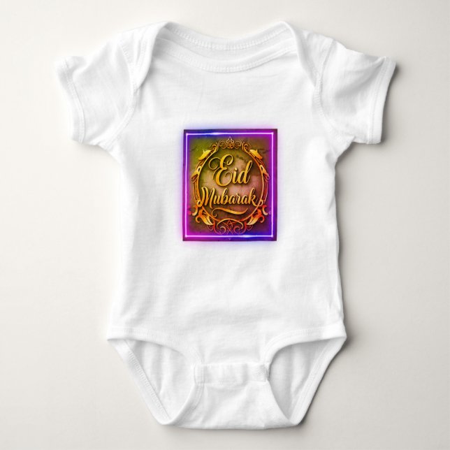 Body Para Bebê Eid Mubarak (Frente)