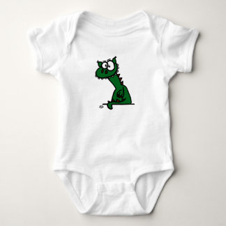 Body Para Bebê Ein niedlicher Drache in grün