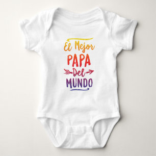 Body Para Bebê El Mejor Papa Del Mundo Pai Dia de os pais