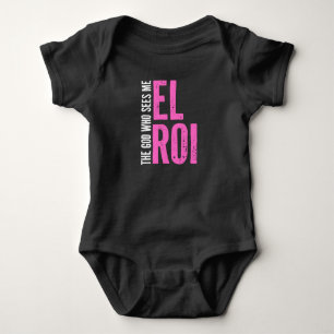 Body Para Bebê El Roi - O Deus Que Me Vê - Cute Bold Verso