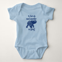 Elefante Azul I Love Nome a Ton Personalizado