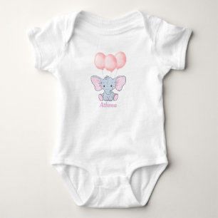 Body Para Bebê Elefante bebê personalizado