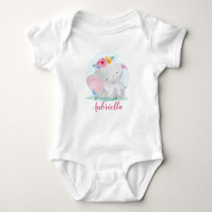 Body Para Bebê Elefante Cute