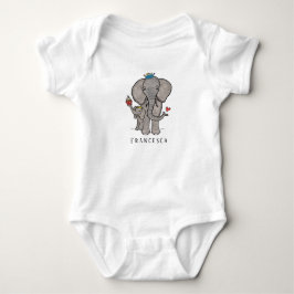Body Para Bebê Elefante e bebê lindos personalizados