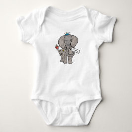 Body Para Bebê Elefante e bebê lindos personalizados