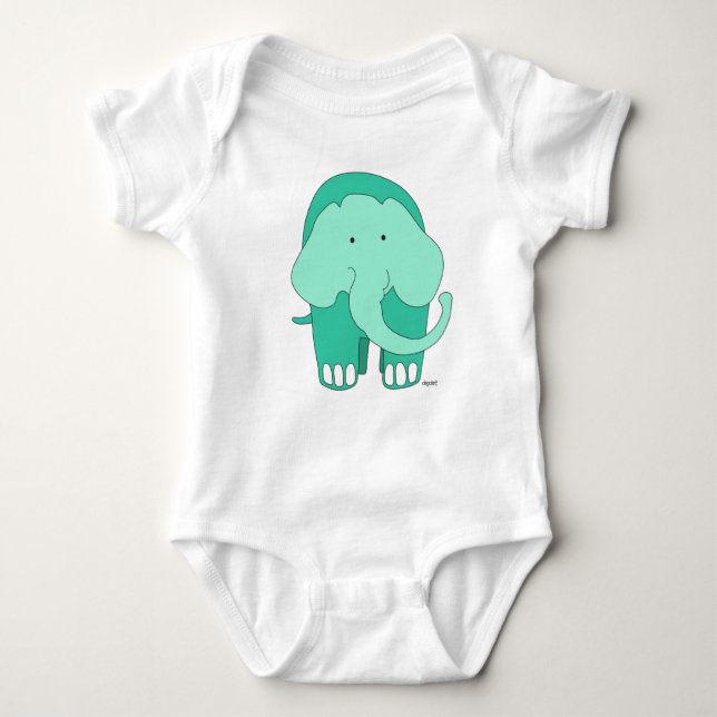 Body Para Bebê Elefante Personalizado (Frente)