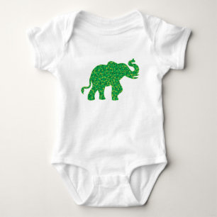 Body Para Bebê Elefantes Shamrock