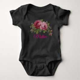 Body Para Bebê Elegância Rosa Pink 