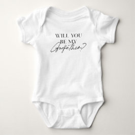 Body Para Bebê Elegante Você será meu padrinho | Proposta