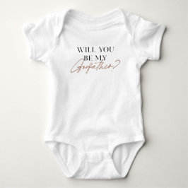 Body Para Bebê Elegante Você será meu padrinho | Proposta Bebê B