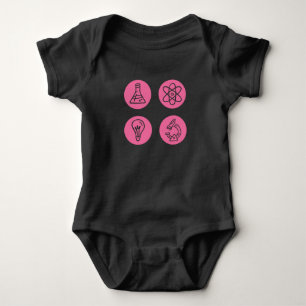 Body Para Bebê Elementos da ciência