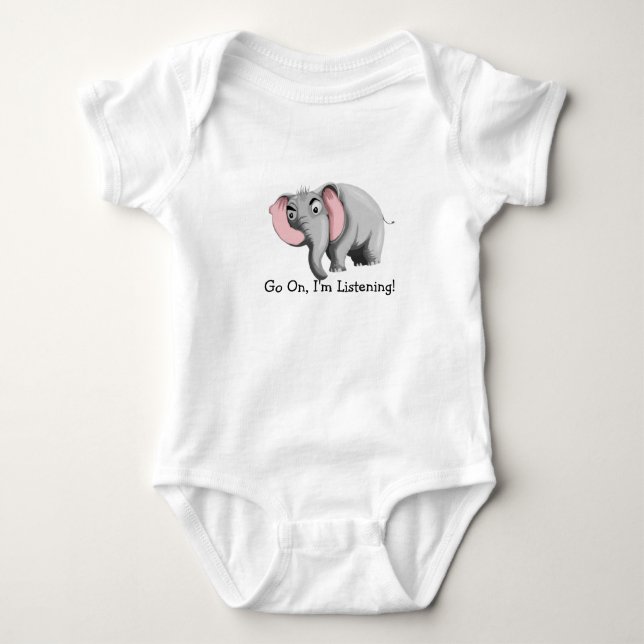 Body Para Bebê Elephant  (Frente)