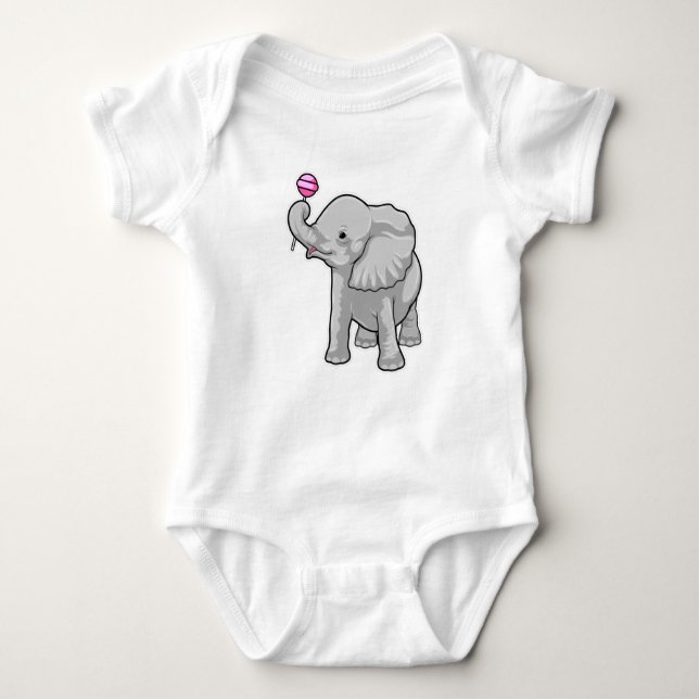 Body Para Bebê Elephant Lollipop (Frente)