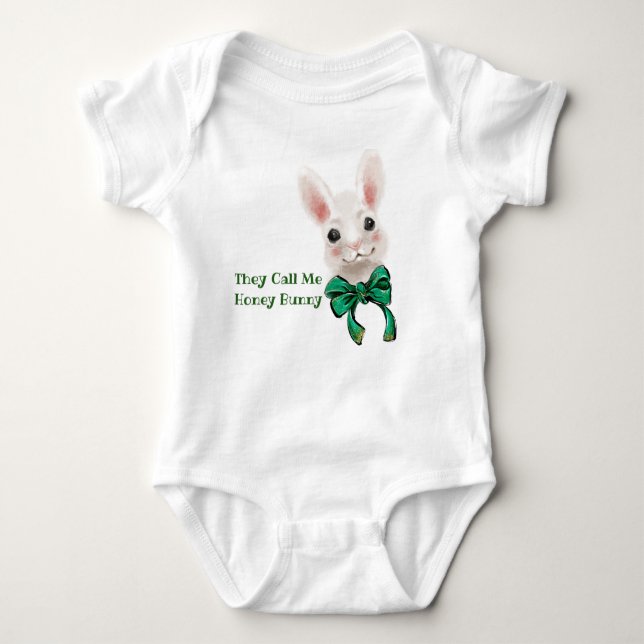 Body Para Bebê Eles Me Chamam De Coelhinho (Frente)