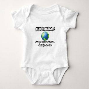 Body Para Bebê Eletricistas... Fazer o mundo um lugar melhor