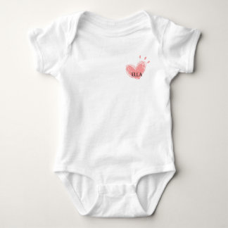 Body Para Bebê Ella Heart Baby Bodyfit