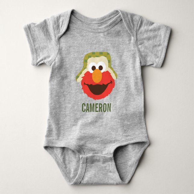 Body Para Bebê Elmo Woodland Face (Frente)