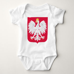 Body Para Bebê Emblem polonês - Polônia Shield - Polska Herb Pols