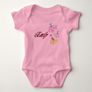 Body Para Bebê Emily, Nome, Com Gatinhos, Body Bebê