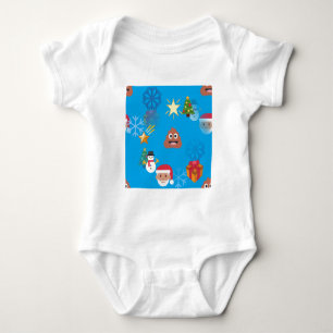 Body Para Bebê emoji poop christmas