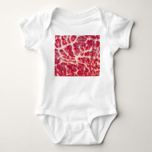 Body Para Bebê Encerramento da textura do bife marmoreado