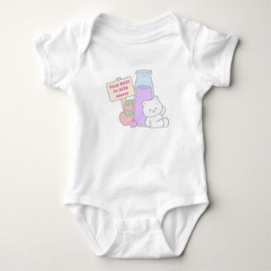 Body Para Bebê Encontre o Resto em Deus com o Design do Urso Just