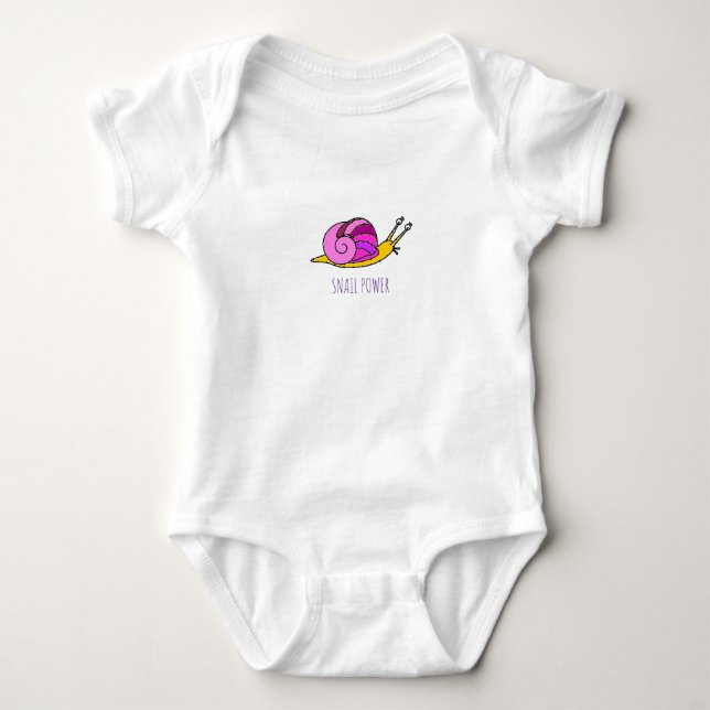 Body Para Bebê Energia de caracol (Frente)