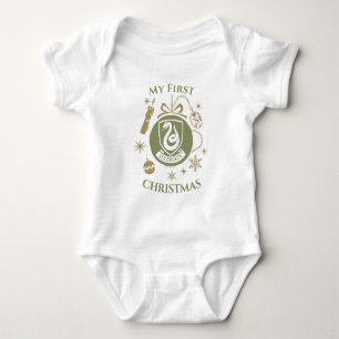 Body Para Bebê Enfeite Gráfico de Natal SLYTHERIN™